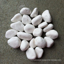 American Villa Garden Paving Nature Stone River Pebble Tile White